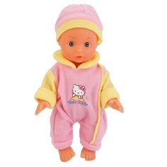 Пупс "Карапуз" Hello Kitty 18См, Озвученая (розовый-желтый)