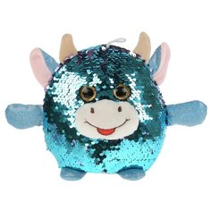 Игрушка мягкая Корова из пайеток 17см, ТМ Мульти-Пульти