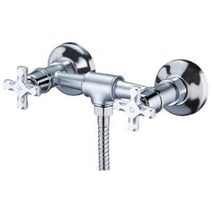 Смеситель Solone JIK5-A102-A для душевой кабины двуручковый со шлангом