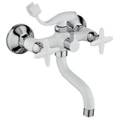 POTATO, Смеситель для ванны с поворотным изливом, белый P30322-7