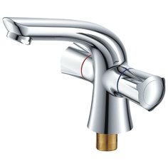 Cron Смеситель для раковины (умывальника) с коротким изливом, хромированный, CN10866
