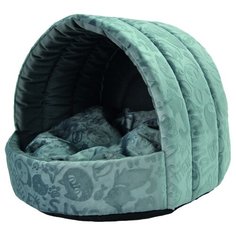Домик Эстрада для домашних животных HOMEPET Велюр 44 см х 44 см х 36 см, серый