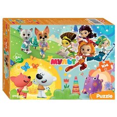 Мозаика "puzzle" 104 " Сказочный патруль, Ми-Ми-Мишки, Деревяшки, Кошечки и собачки" (0+ Медиа)