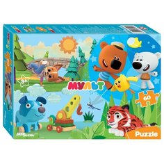 Мозаика "puzzle" 60 "Кошечки и собачки, Деревяшки, Лео и Тиг, Ми-Ми-Мишки" (0+ Медиа)