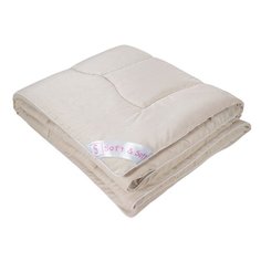 Одеяло Традиция Soft&Soft Эвкалипт 140 х 205 см микрофибра бежевый 200 гр