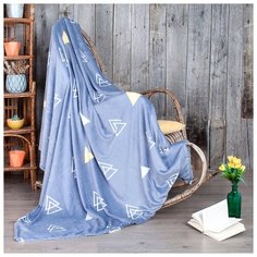 Плед Традиция Треугольники 180 х 200 см велсофт