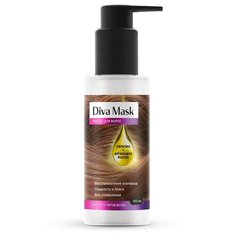 Аргановое масло для кончиков волос с кератином и витамином Е Diva Mask, 100 мл