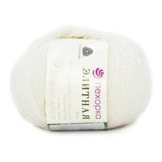 Пряжа Пехорка Элитная, цвет белый, 5 мотков