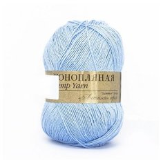 Пряжа Пехорка Коноплянная, цвет голубой, 5 мотков