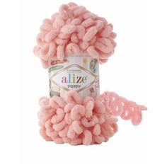 Пряжа Alize Puffy, цвет нежно-розовый, 5 мотков