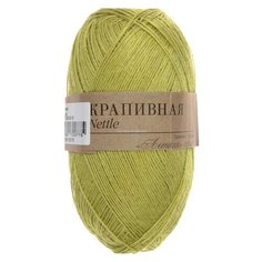 Пряжа Пехорка Крапивная, цвет горох, 5 мотков