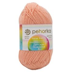 Пряжа Пехорка Детская новинка, цвет персик, 10 мотков