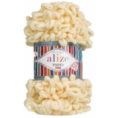 Пряжа Alize Puffy Fine, цвет шампанское, 5 мотков