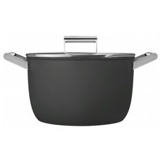Кастрюля smeg CKFC2611 7.7 л, черный