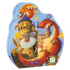 Пазл DJECO Рыцарь и дракон (07256), 54 дет.