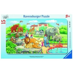 Пазл Ravensburger Прогулка по зоопарку (06116), 15 дет.