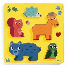 Рамка-вкладыш DJECO В лесу (01059), 5 дет.