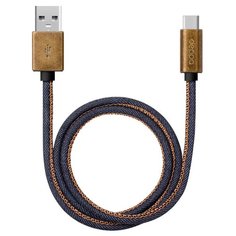 Кабель Deppa Jeans USB - USB Type-C (72277) 1.2 м, синий