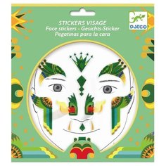 DJECO Наклейки для лица Дракон зеленый