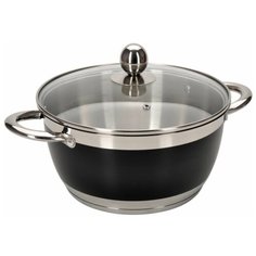 Regent 93-ES-05 Кастрюля со стекл. крышкой 4,3 л 24х12см Linea ESTRO