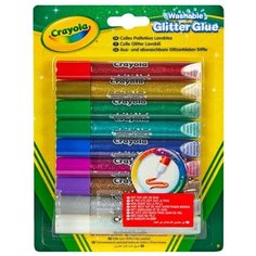 Клей с блестками 9 цветов Crayola