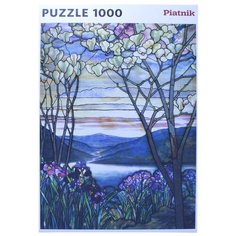Пазл Магнолия и ирисы, Тиффани, 1000 деталей Piatnik