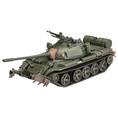 Сборная модель советского танка T-55A/AM с минным тралом KMT-6/EMT-5, 1:72 Revell