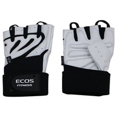 Перчатки атлетические, мужские, цвет -черно-белый, размер: M, модель: SB-16-1063 Ecos