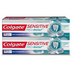 Зубная паста Colgate Sensitive Pro-Relief Восстановление и Контроль для чувствительных зубов, 75 мл, 2 шт.