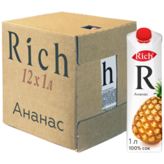 Сок Rich Ананас, 1 л, 12 шт.