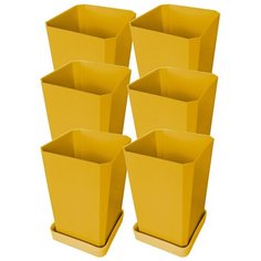 Пеликан Горшок для рассады желтый 6 шт. Pelikan