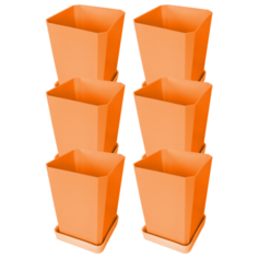 Пеликан Горшок для рассады оранжевый 6 шт. Pelikan