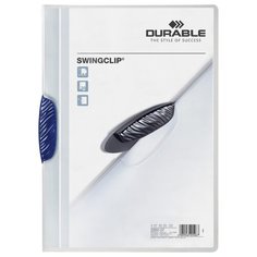 DURABLE Папка с клипом Swingclip A4, пластик темно-синий