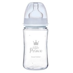 Canpol Babies Бутылочка антиколиковая с широким горлом PP EasyStart Royal Baby, 240 мл, с 3 месяцев, голубой
