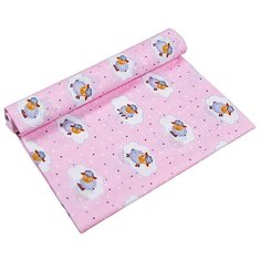 Пеленка ситцевая Amarobaby Emotion Овечки розовый