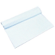 Пеленка ситцевая Amarobaby Emotion Горошек синий