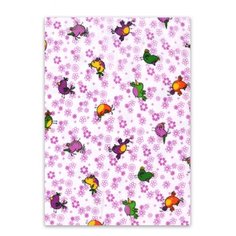 Пеленка фланелевая FlyZay 120x90 (Птички/фиол.)