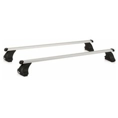 комплект дуг и опор ATLANT 8725+7001+7024 в штатные места для Citroen C4 Aircross (2012-2018), 1.1 м серебристый