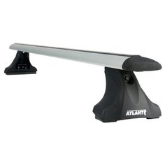 комплект дуг и опор ATLANT 8824+7002+7149 на интегрированные рейлинги для Hyundai Santa Fe (2013-2018), Citroen C4 Aircross (2012-2018), Mitsubishi Outlander (2012-н.в.), 1.26 м серебристый