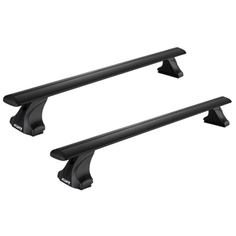 комплект дуг и опор ATLANT 6030+7001+7013 в штатные места для Hyundai Solaris (2011-2016), 1.1 м черный