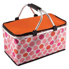 ECOS Термосумка складная с алюминиевым каркасом CB-7046 розовый/оранжевый 30 л