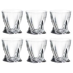 Crystalite Bohemia Набор стаканов Quadro tumbler 2K936/340 6 шт. 340 мл бесцветный