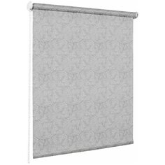 Рулонная штора Эскар миниролло Форест (серый), 48х160 см