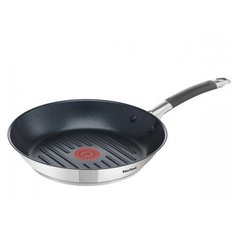 Сковорода-гриль Tefal Illico G7011374, 26 см, с крышкой, стальной