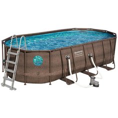 Бассейн Bestway Power Steel Deluxe Series Piscine Ovale Marron 56716