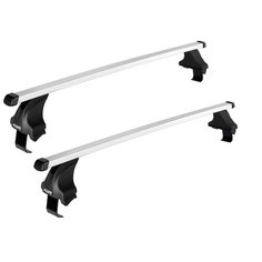 комплект дуг и опор ATLANT 8825+7002+7133 за дверные проемы для Chevrolet Aveo (2012-2018), 1.1 м серебристый