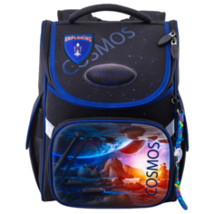 WINNER ONE ранец 2052, черный/синий