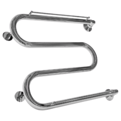 Водяной полотенцесушитель Двин M с полочкой 1 50x50 хром