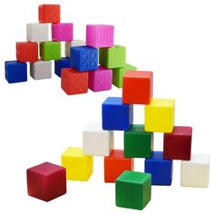 Набор развивающий: Набор "Кубики большие", 12 дет. арт. К-002 + Набор "Кубики малые", 16 дет. арт. К-003 Мишка Кострома