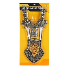 Игрушечное оружие, "Рыцарь" ТМ "КОМПАНИЯ ДРУЗЕЙ" Серия "Маленький воин". В наборе: 2 меча, манжет и щит. На блистере.7